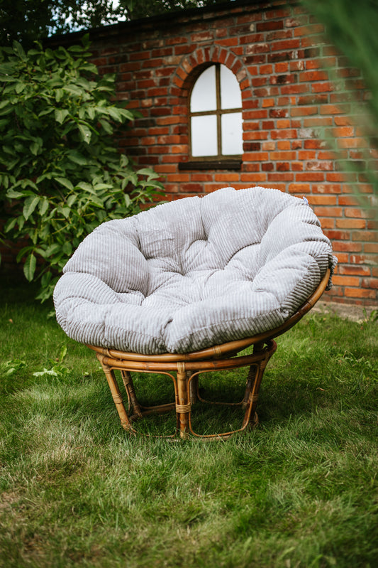 Poduszka Okrągła na Papasan Sztruks