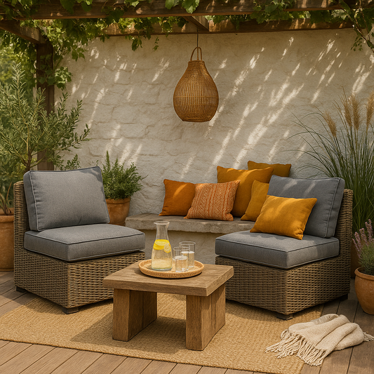 Poduszki ogrodowe na Rattan Sevilla LUX