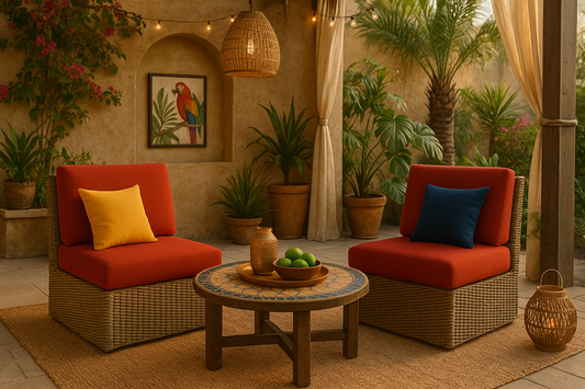 Poduszki ogrodowe na rattan Havana LUX UV