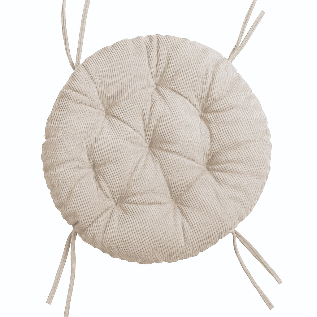 Poduszka Okrągła na Papasan Sztruks