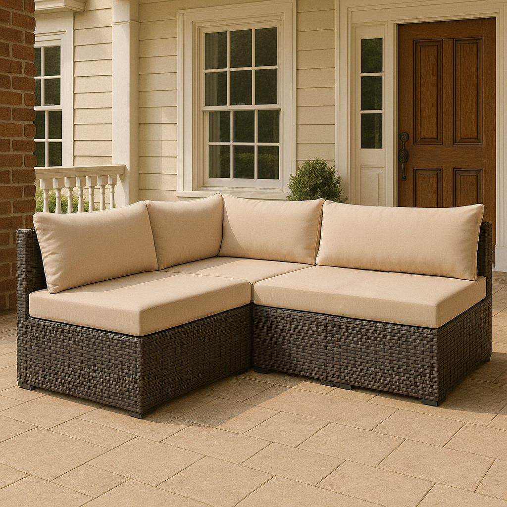 Poduszki ogrodowe na rattan Solano LUX