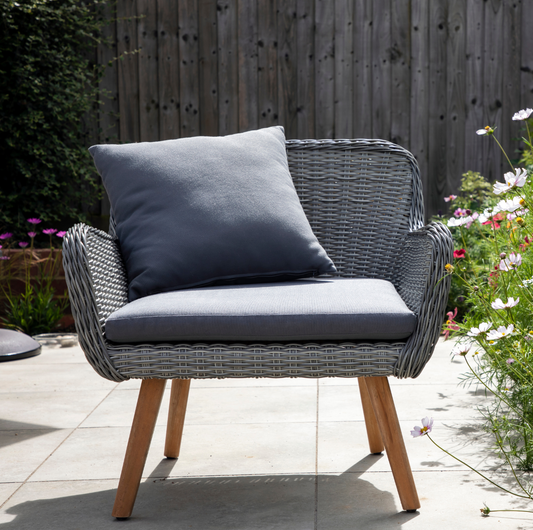 Poduszka na Krzesło Ogrodowe z Zamkiem LUX