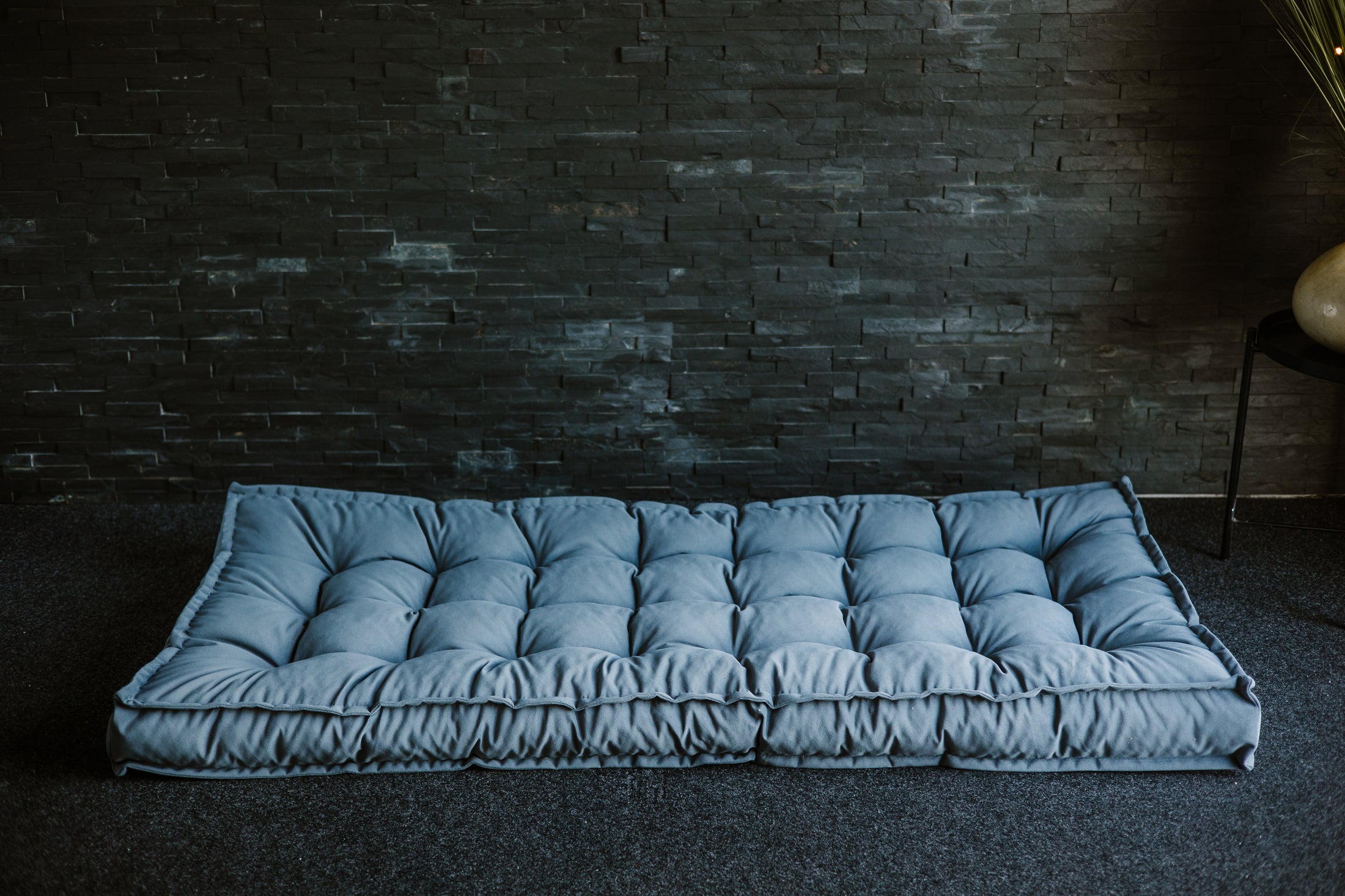 Materac francuski Futon do Pokoju Dziecięcego - Materac Francuski z Ozdobnym Pikowaniem, Trudnopalny i Odporny na Zabrudzenia
