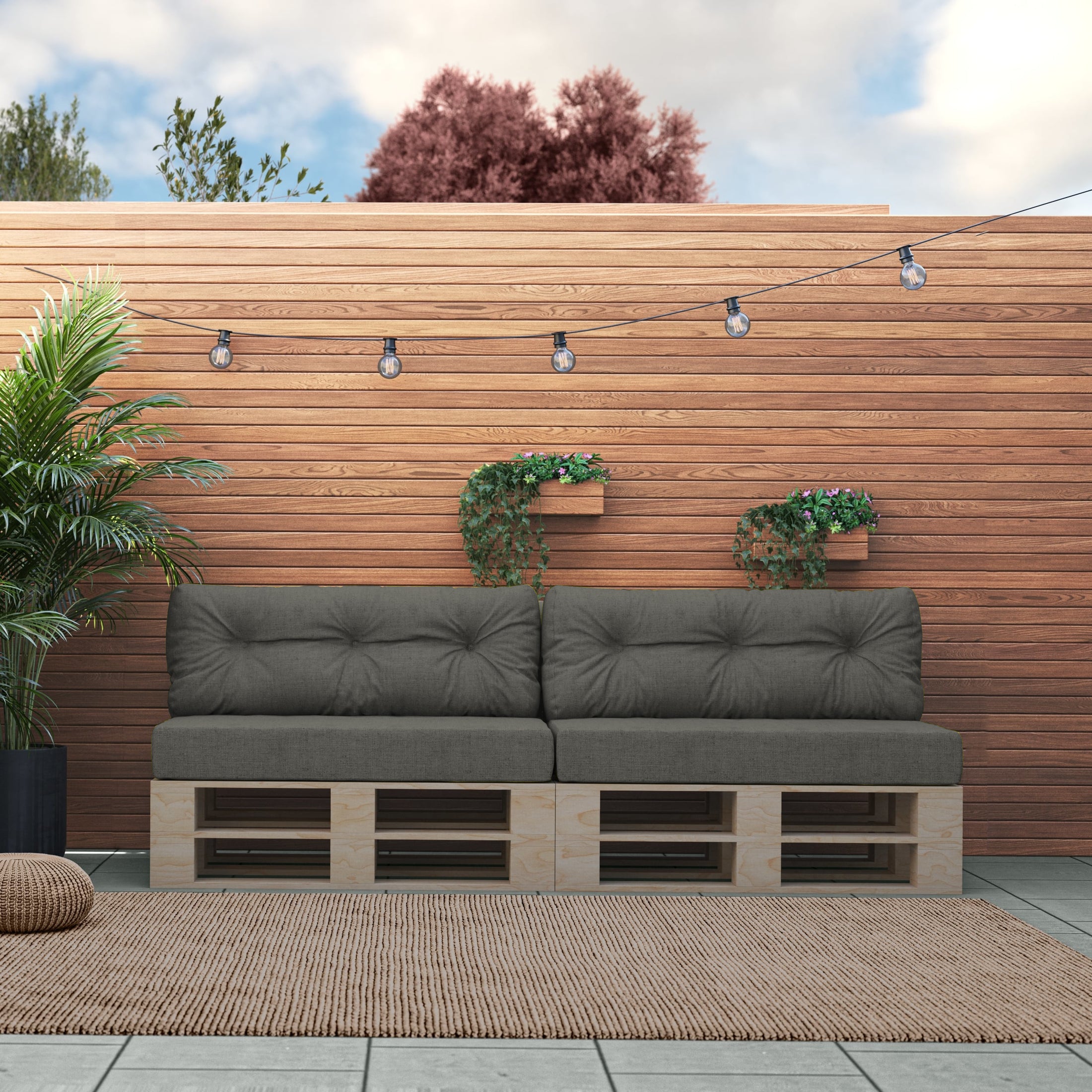 Poduszki Na Meble Ogrodowe GRENADA LUX UV: Pikowane, OEKO-TEX® 100 – Idealne do Każdego Ogrodu