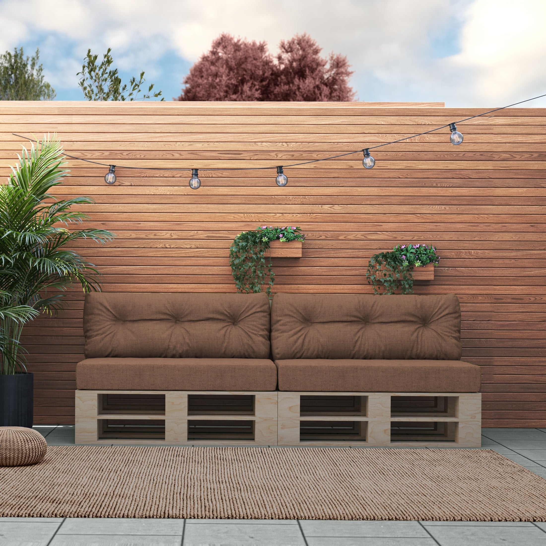 Poduszki Na Meble Ogrodowe GRENADA LUX UV: Pikowane, OEKO-TEX® 100 – Idealne do Każdego Ogrodu