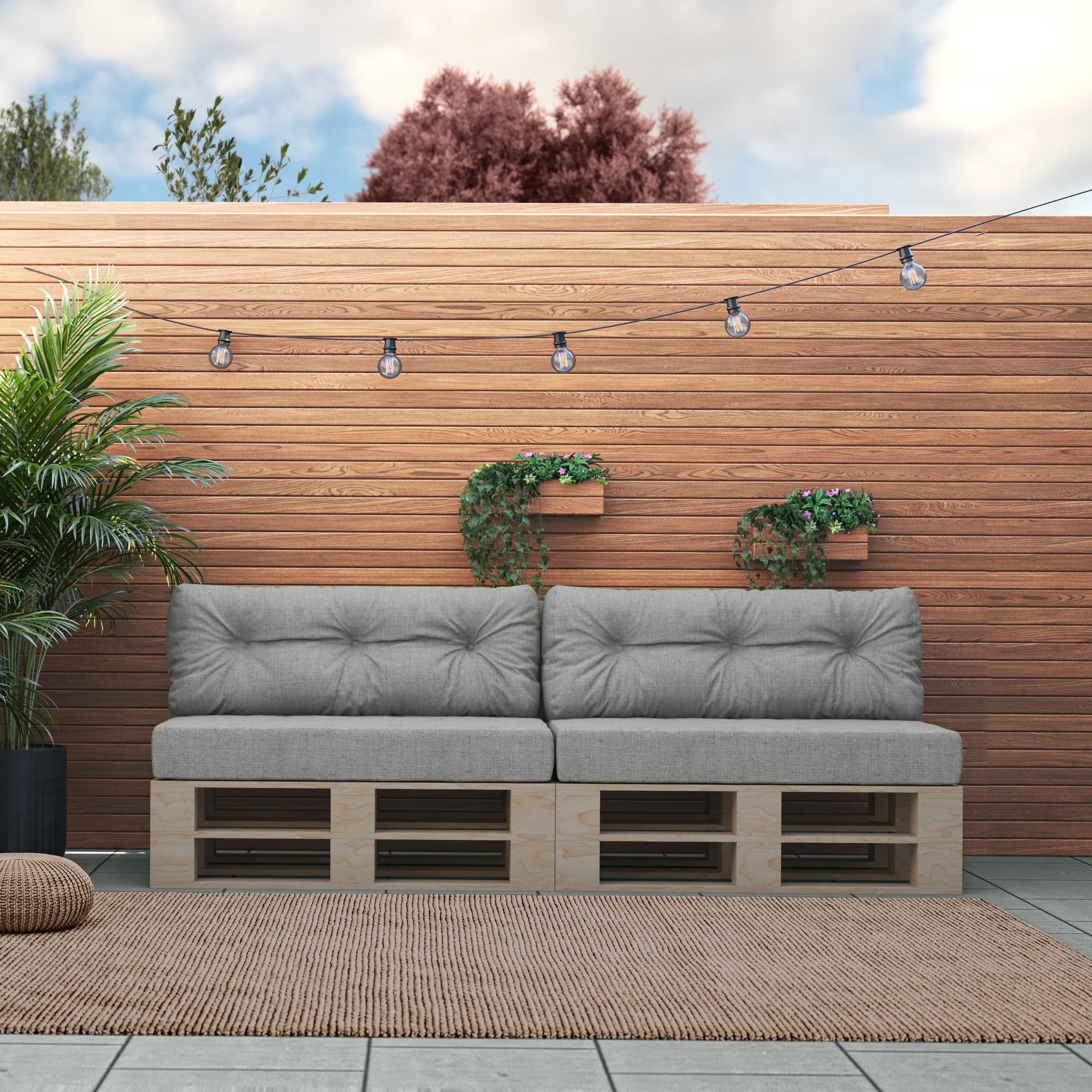 Poduszki Na Meble Ogrodowe GRENADA LUX UV: Pikowane, OEKO-TEX® 100 – Idealne do Każdego Ogrodu