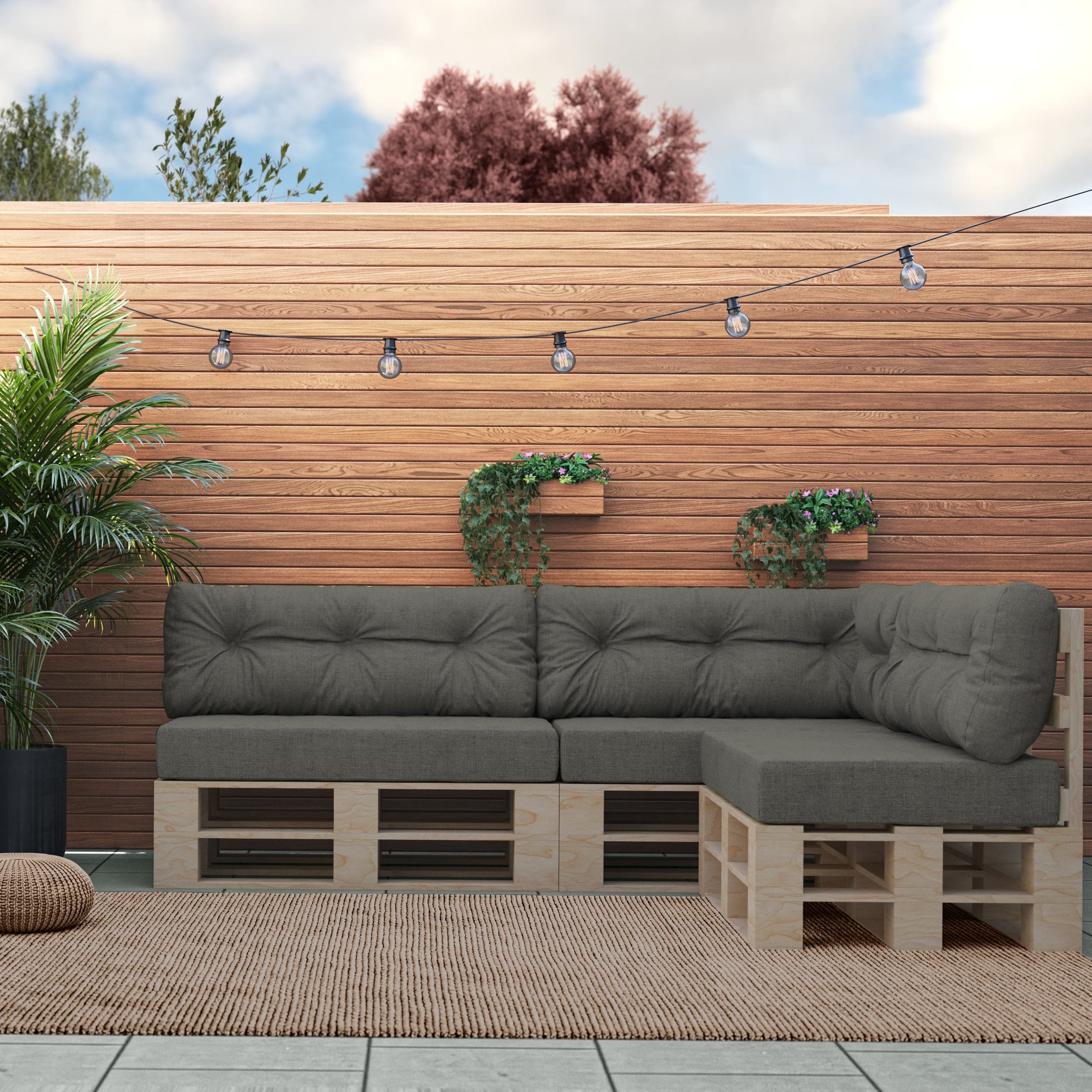 Poduszki Na Meble Ogrodowe GRENADA LUX UV: Pikowane, OEKO-TEX® 100 – Idealne do Każdego Ogrodu