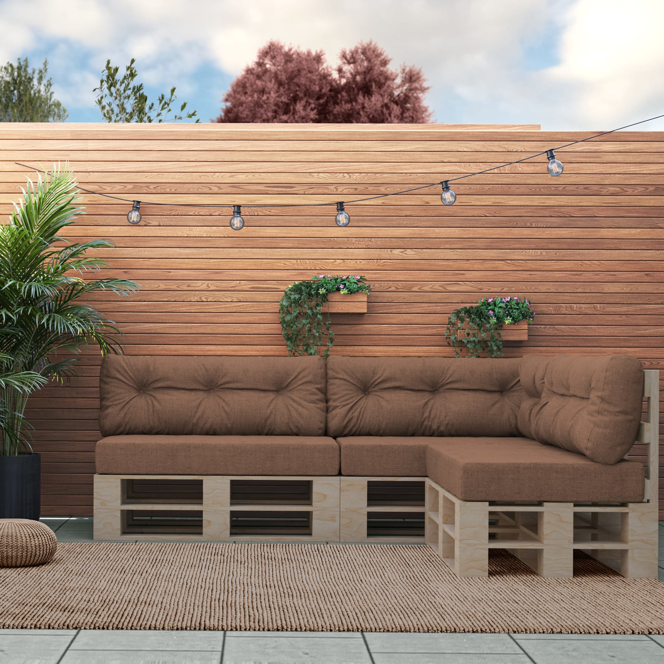 Poduszki Na Meble Ogrodowe GRENADA LUX UV: Pikowane, OEKO-TEX® 100 – Idealne do Każdego Ogrodu