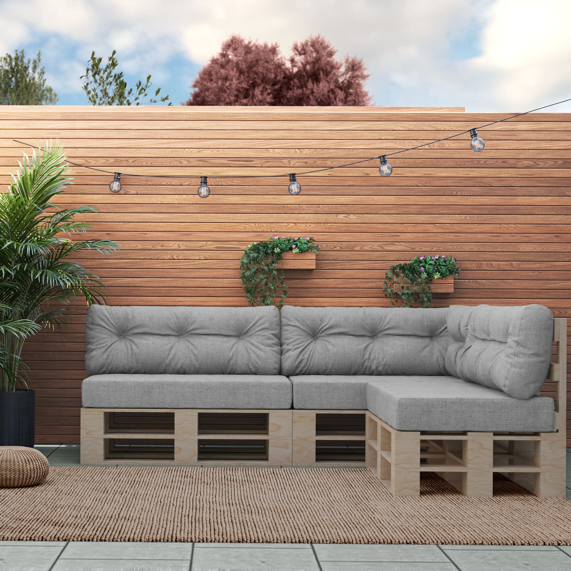 Poduszki Na Meble Ogrodowe GRENADA LUX UV: Pikowane, OEKO-TEX® 100 – Idealne do Każdego Ogrodu