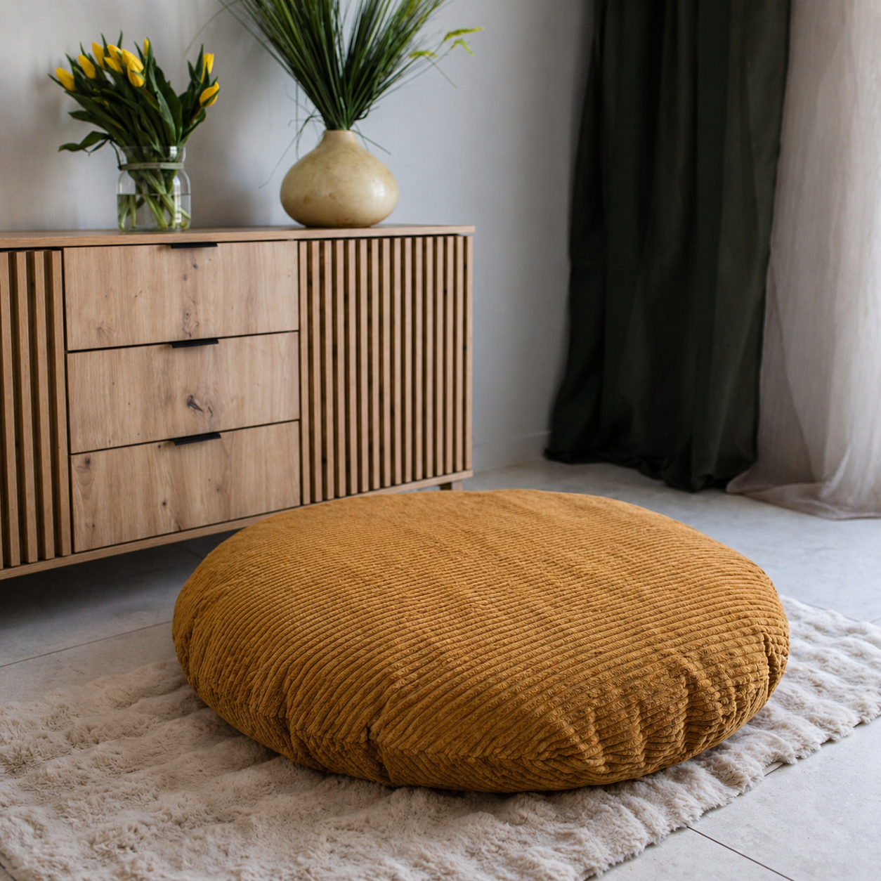 Pufa Naleśnik Beanbag Sztruks