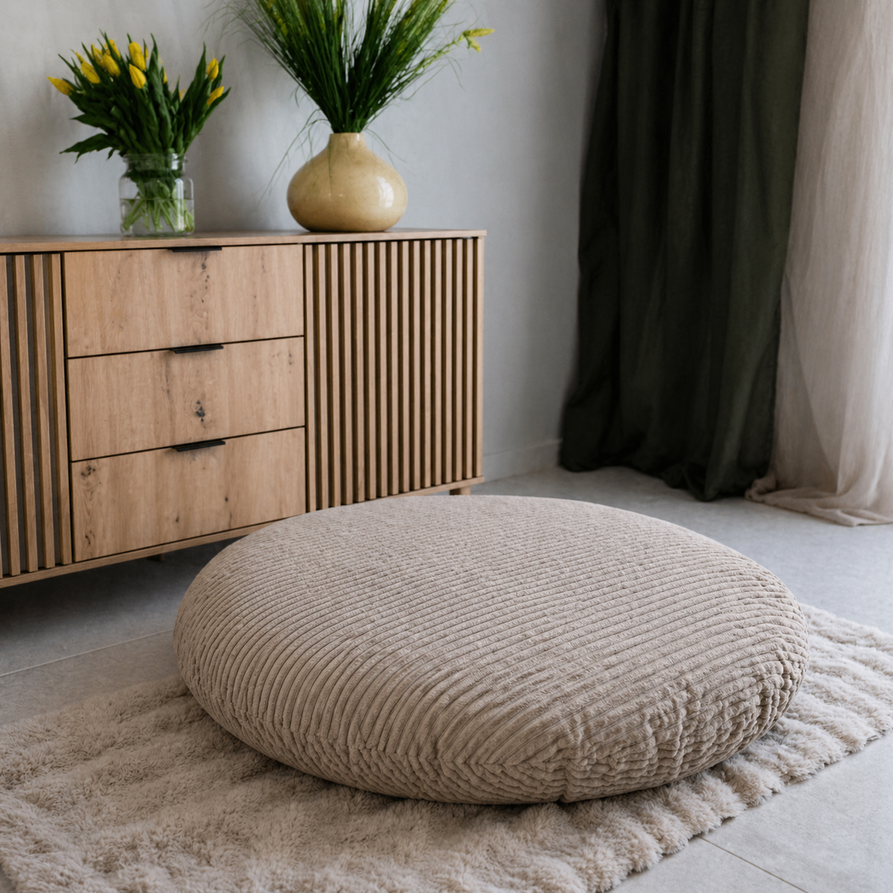 Pufa Naleśnik Beanbag Sztruks
