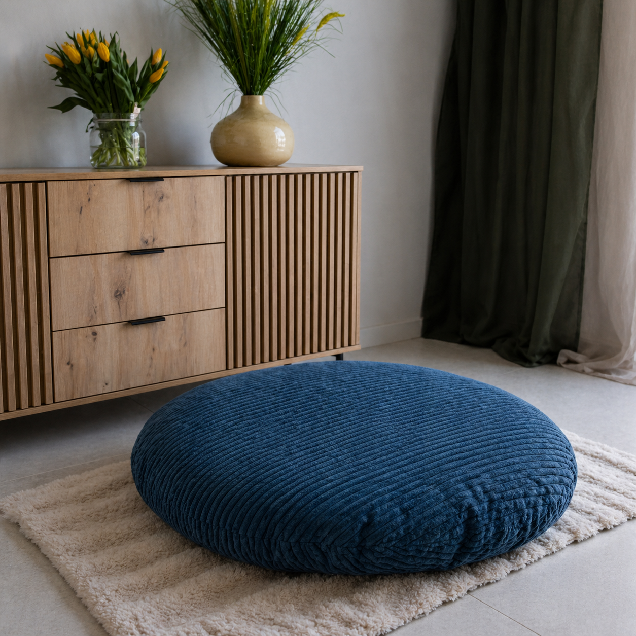 Pufa Naleśnik Beanbag Sztruks