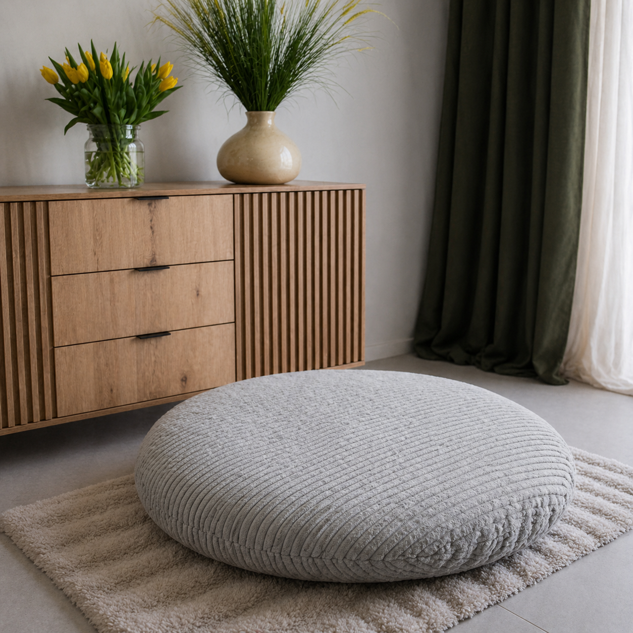 Pufa Naleśnik Beanbag Sztruks