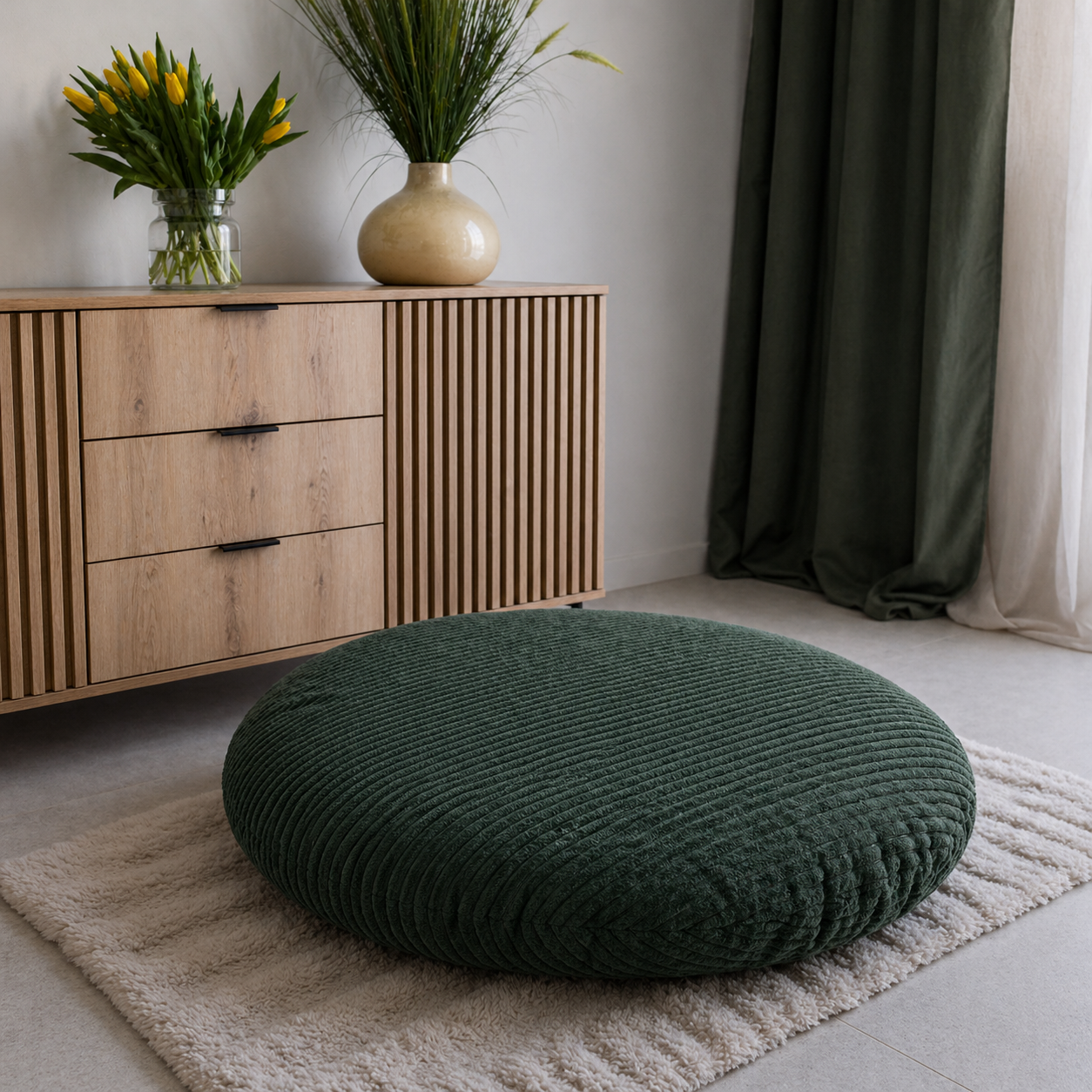 Pufa Naleśnik Beanbag Sztruks