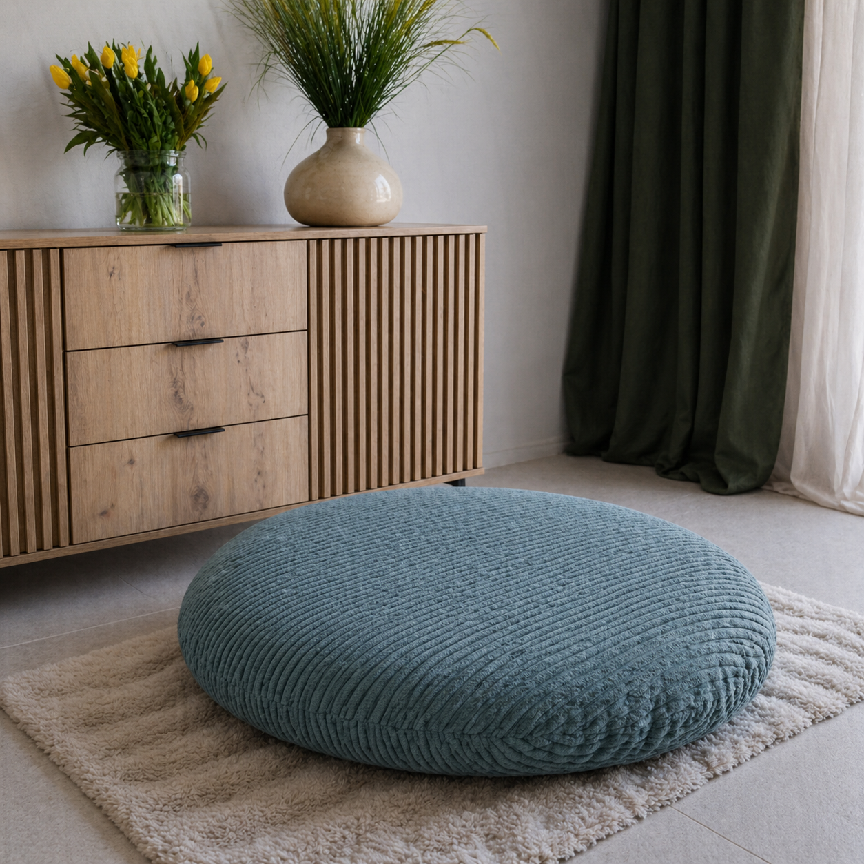 Pufa Naleśnik Beanbag Sztruks