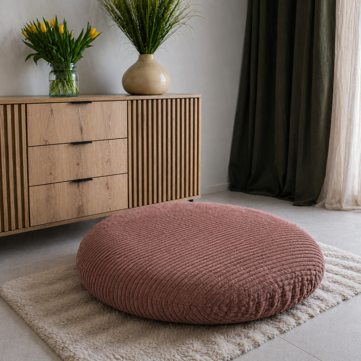 Pufa Naleśnik Beanbag Sztruks