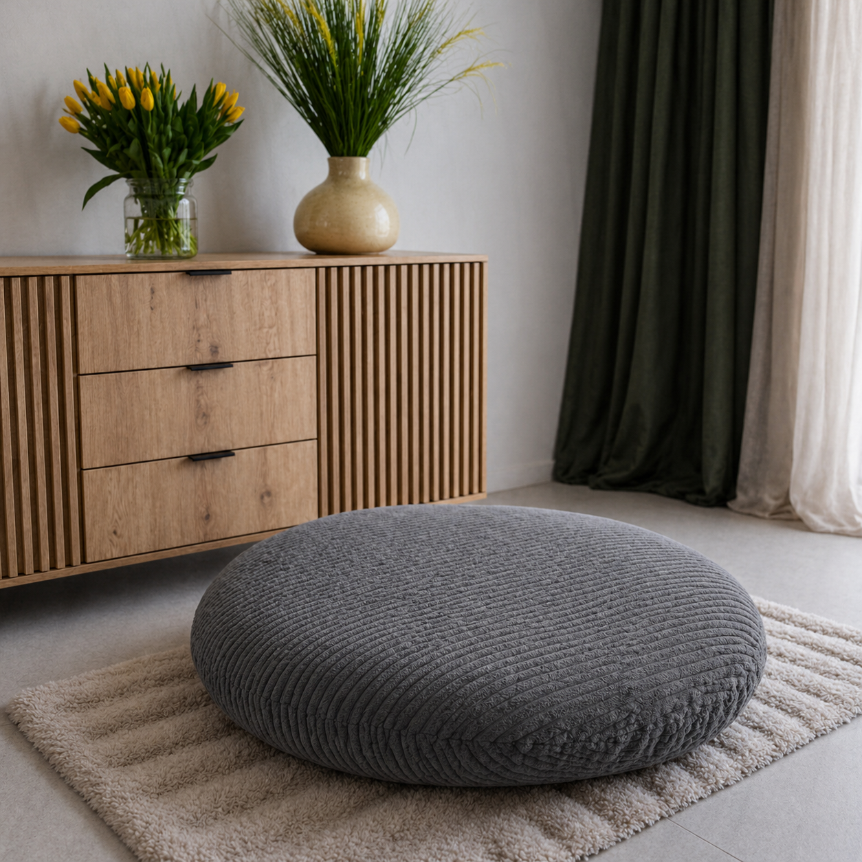 Pufa Naleśnik Beanbag Sztruks