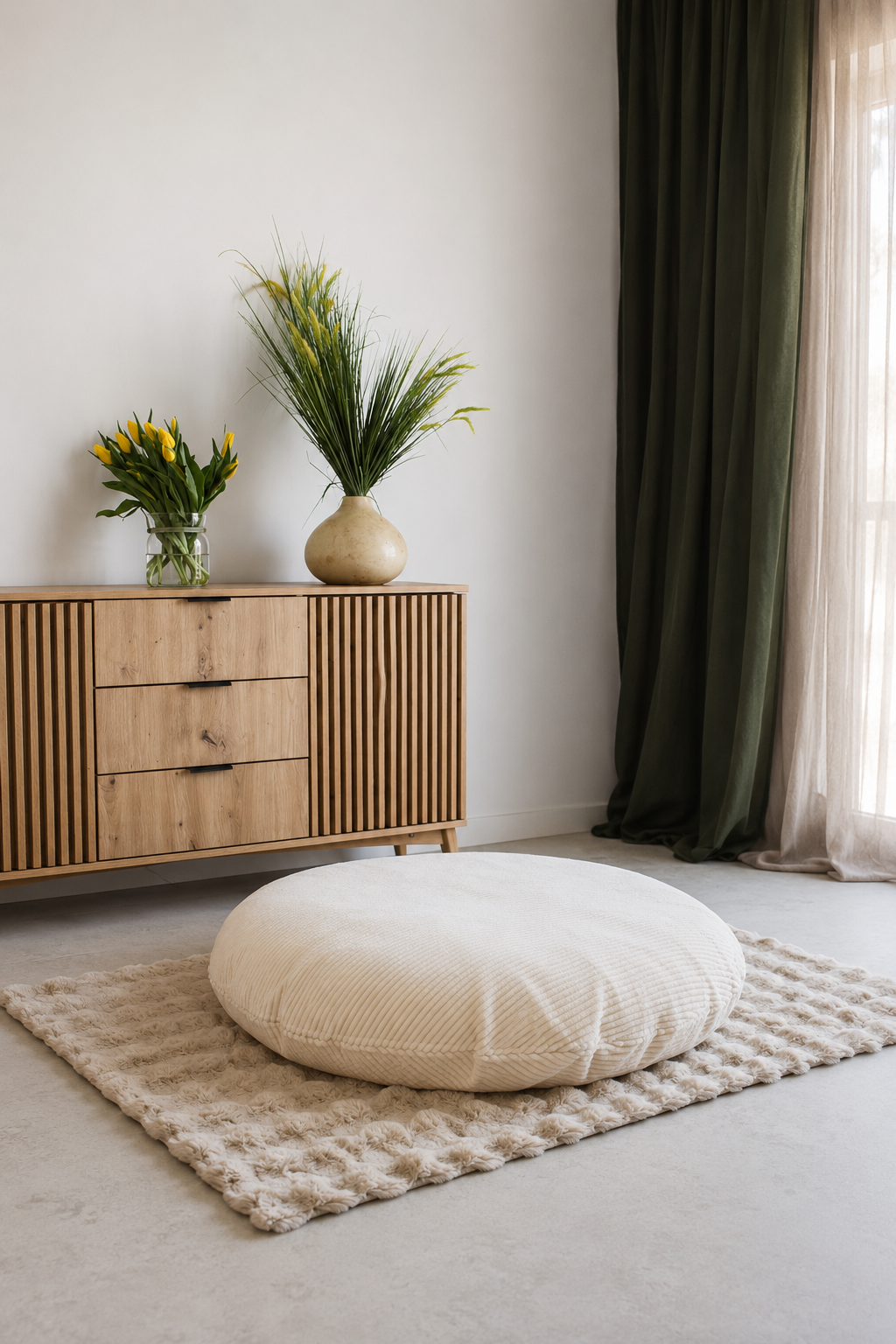 Pufa Naleśnik Beanbag Sztruks