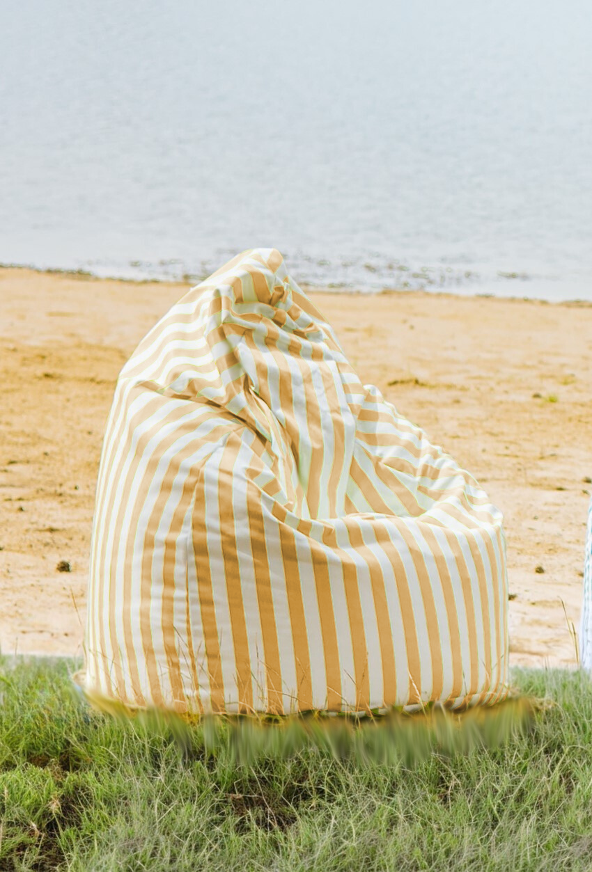 Beanbag Sako Wodoodporne – STRIPE Klasyczne Siedzisko Worek ze Styropianem Certyfikat OEKO-TEX® 100