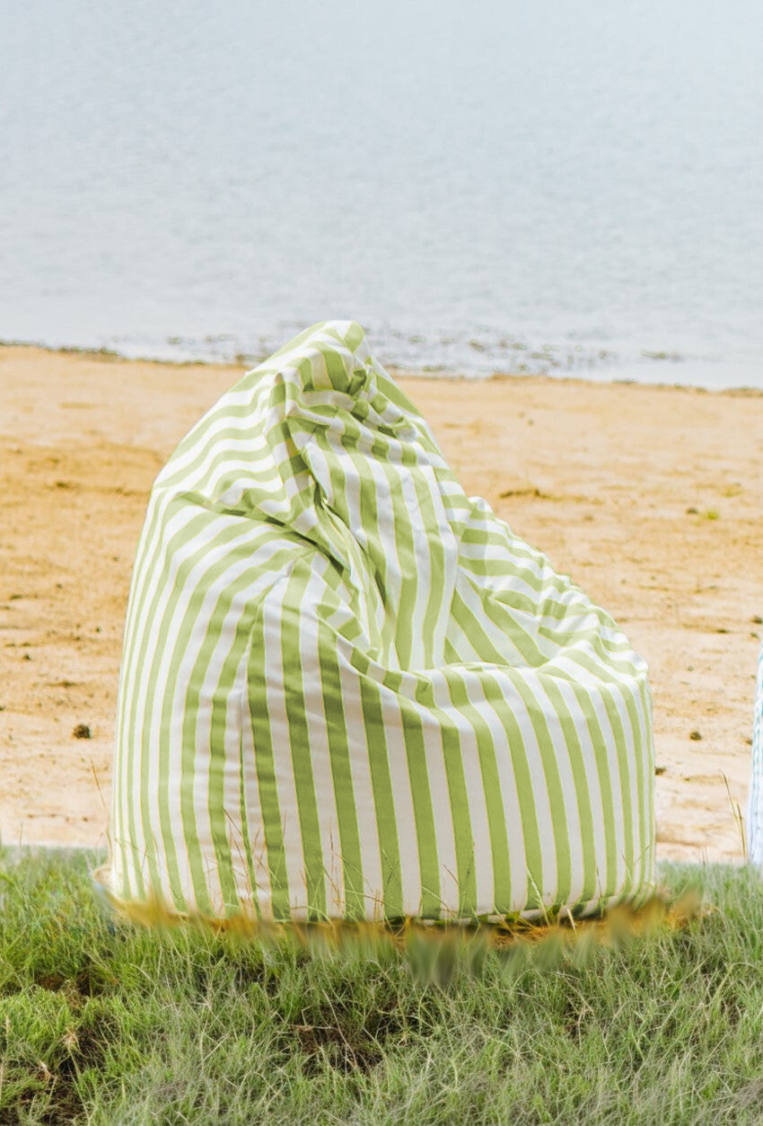 Beanbag Sako Wodoodporne – STRIPE Klasyczne Siedzisko Worek ze Styropianem Certyfikat OEKO-TEX® 100